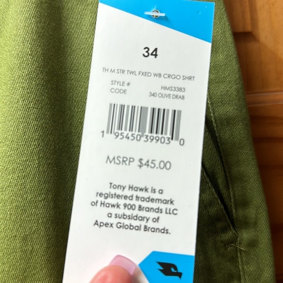 Hawk shorts men’s 34 pea green - Picture 8 of 8